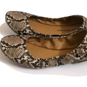 Lucky Brand Women's Shoes 9 Leather Ballet animal